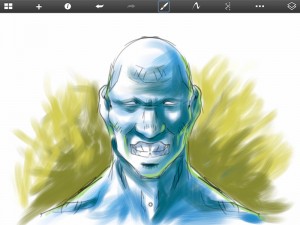 SketchBookProでの描画